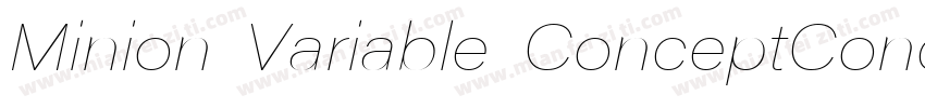 Minion Variable ConceptConcept字体转换